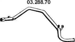 Eberspächer 03.288.70 - Труба вихлопного газу autocars.com.ua