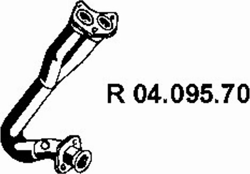 Eberspächer 04.095.70 - Труба вихлопного газу autocars.com.ua