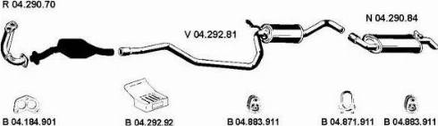 Eberspächer 042012 - Система випуску ОГ autocars.com.ua