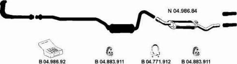 Eberspächer 042057 - Система випуску ОГ autocars.com.ua