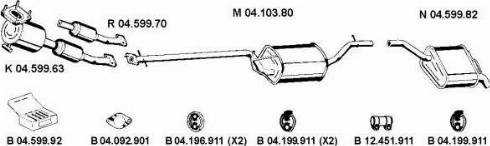 Eberspächer 042077 - Система випуску ОГ autocars.com.ua