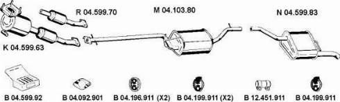 Eberspächer 042079 - Система випуску ОГ autocars.com.ua