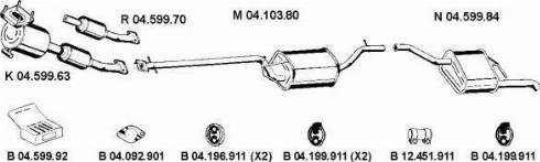 Eberspächer 042080 - Система випуску ОГ autocars.com.ua