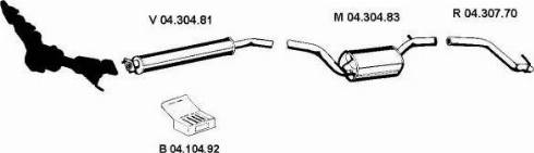 Eberspächer 042115 - Система випуску ОГ autocars.com.ua