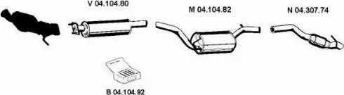 Eberspächer 042134 - Система випуску ОГ autocars.com.ua