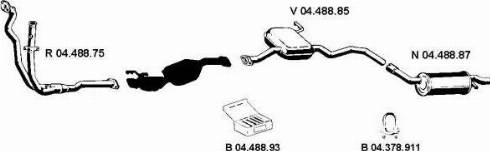 Eberspächer 042207 - Система випуску ОГ autocars.com.ua