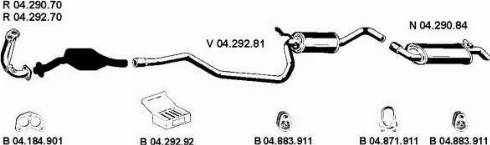 Eberspächer 042210 - Система випуску ОГ autocars.com.ua