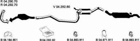 Eberspächer 042212 - Система випуску ОГ autocars.com.ua