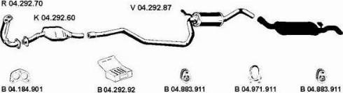Eberspächer 042213 - Система випуску ОГ autocars.com.ua