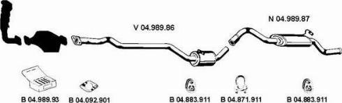 Eberspächer 042216 - Система випуску ОГ autocars.com.ua