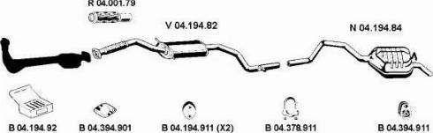 Eberspächer 042221 - Система випуску ОГ autocars.com.ua