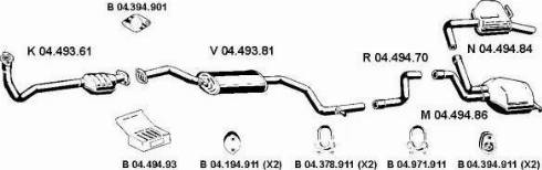 Eberspächer 042222 - Система випуску ОГ autocars.com.ua