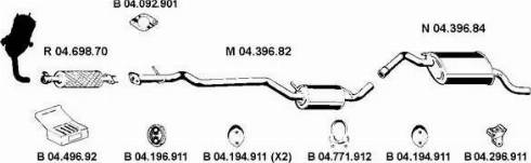 Eberspächer 042245 - Система випуску ОГ autocars.com.ua