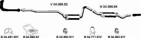 Eberspächer 042246 - Система випуску ОГ autocars.com.ua