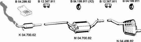 Eberspächer 042369 - Система випуску ОГ autocars.com.ua