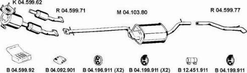 Eberspächer 042393 - Система випуску ОГ autocars.com.ua