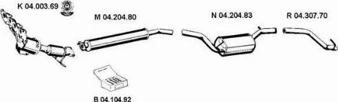 Eberspächer 042398 - Система випуску ОГ autocars.com.ua