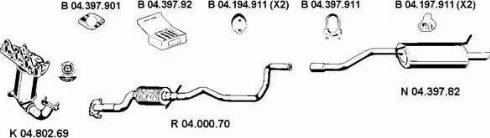 Eberspächer 042413 - Система випуску ОГ autocars.com.ua