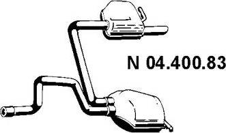 Eberspächer 04.400.83 - Глушитель выхлопных газов, конечный avtokuzovplus.com.ua