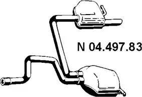 Eberspächer 04.497.83 - Глушитель выхлопных газов, конечный avtokuzovplus.com.ua