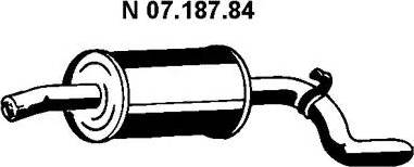 Eberspächer 07.187.84 - Глушник вихлопних газів кінцевий autocars.com.ua