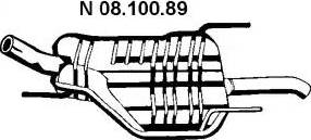 Eberspächer 08.100.89 - Глушник вихлопних газів кінцевий autocars.com.ua