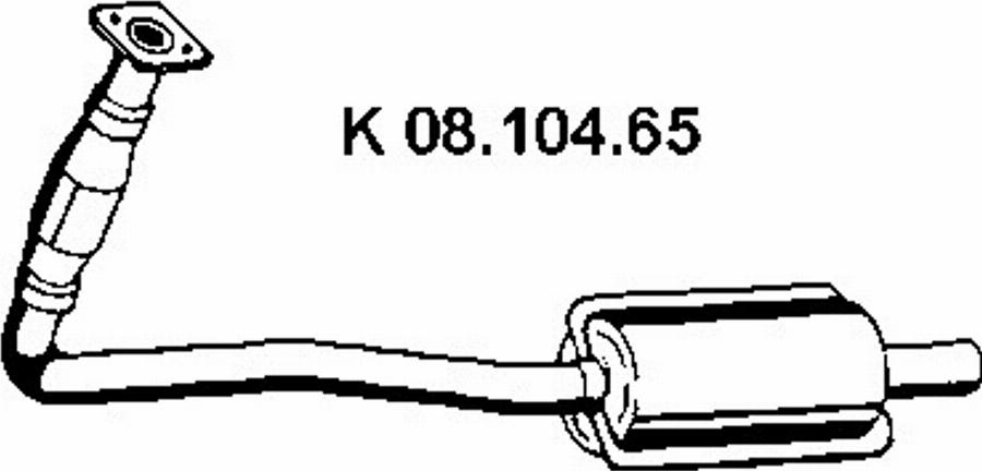 Eberspächer 08.104.65 - Каталізатор autocars.com.ua