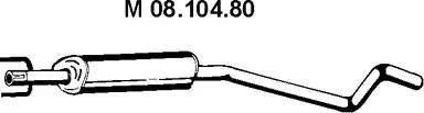 Eberspächer 08.104.80 - Средний глушитель выхлопных газов avtokuzovplus.com.ua