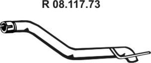 Eberspächer 08.117.73 - Труба выхлопного газа avtokuzovplus.com.ua