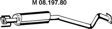 Eberspächer 08.197.80 - Средний глушитель выхлопных газов autodnr.net