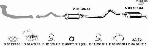 Eberspächer 082112 - Система випуску ОГ autocars.com.ua