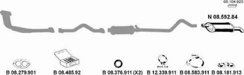 Eberspächer 082118 - Система випуску ОГ autocars.com.ua