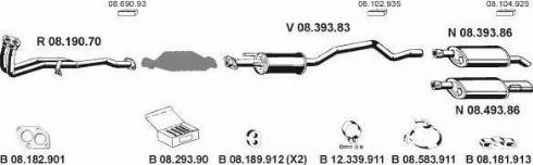 Eberspächer 082179 - Система випуску ОГ autocars.com.ua