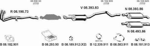 Eberspächer 082180 - Система випуску ОГ autocars.com.ua