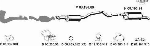 Eberspächer 082316 - Система випуску ОГ autocars.com.ua