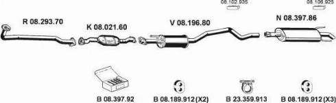 Eberspächer 082367 - Система випуску ОГ autocars.com.ua