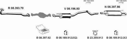 Eberspächer 082368 - Система випуску ОГ autocars.com.ua