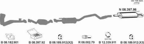 Eberspächer 082379 - Система випуску ОГ autocars.com.ua