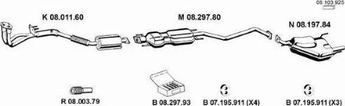 Eberspächer 082401 - Система випуску ОГ autocars.com.ua