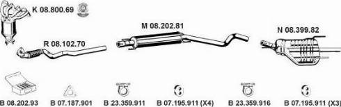 Eberspächer 082555 - Система випуску ОГ autocars.com.ua