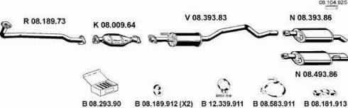 Eberspächer 082722 - Система випуску ОГ autocars.com.ua