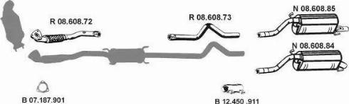 Eberspächer 082723 - Система випуску ОГ autocars.com.ua