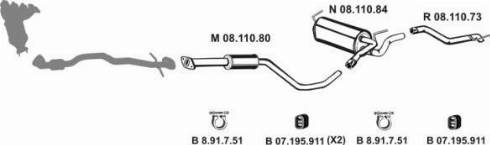 Eberspächer 082787 - Система випуску ОГ autocars.com.ua