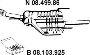 Eberspächer 08.499.86 - Глушитель выхлопных газов, конечный autodnr.net