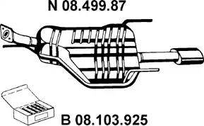 Eberspächer 08.499.87 - Глушитель выхлопных газов, конечный autodnr.net