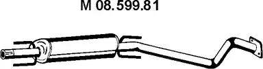 Eberspächer 08.599.81 - Средний глушитель выхлопных газов autodnr.net