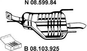 Eberspächer 08.599.84 - Ремкомплект, шворінь поворотного кулака autocars.com.ua