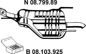 Eberspächer 08.799.89 - Глушитель выхлопных газов, конечный avtokuzovplus.com.ua