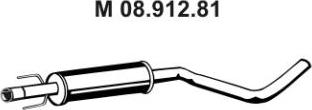 Eberspächer 08.912.81 - Средний глушитель выхлопных газов avtokuzovplus.com.ua