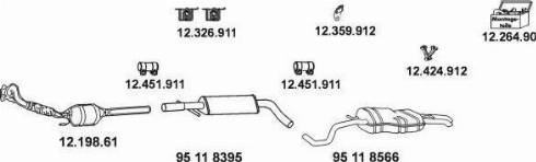 Eberspächer 12_10004 - Система випуску ОГ autocars.com.ua